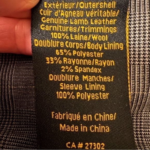 MACKAGE Tan Leather & Knit Sweater Jacket - Picture 6 of 6